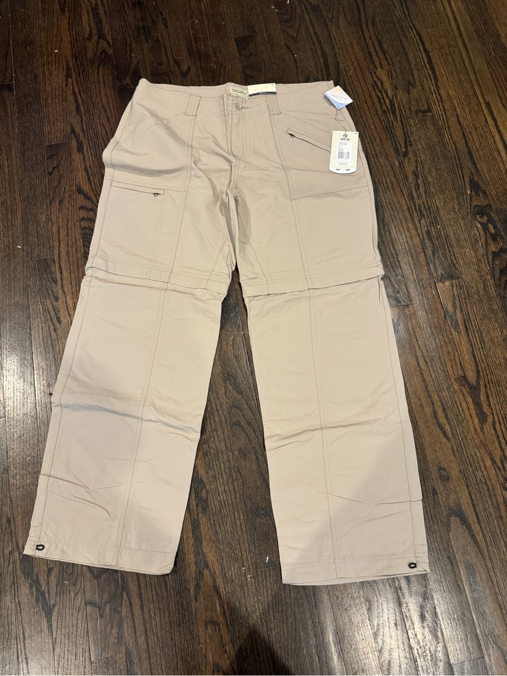 Royal Robbins Women's Straight-Leg Convertible backcountry zip n go Pant - khaki